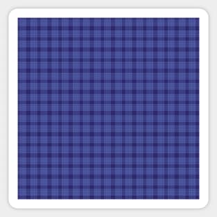 "Dinah" Plaid by Suzy Hager     Blue & Black Sticker